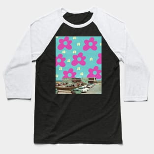 Flowered Suburbia Baseball T-Shirt